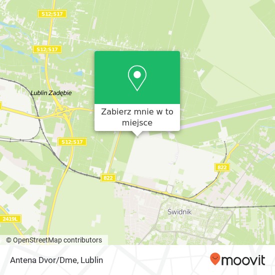 Mapa Antena Dvor/Dme