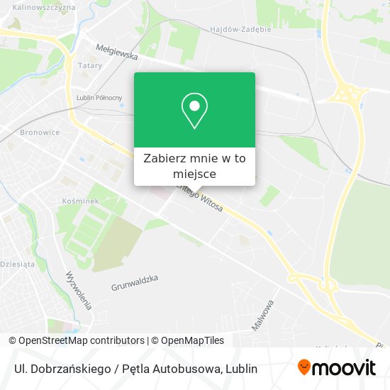 Mapa Ul. Dobrzańskiego / Pętla Autobusowa