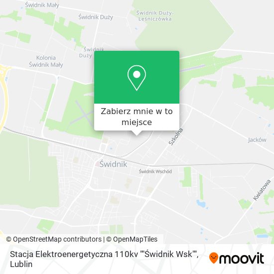 Mapa Stacja Elektroenergetyczna 110kv ""Świdnik Wsk""