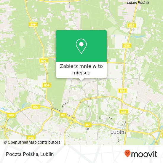 Mapa Poczta Polska