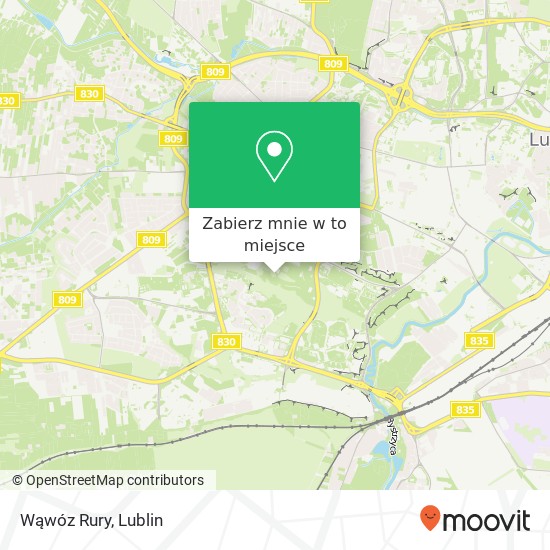 Mapa Wąwóz Rury