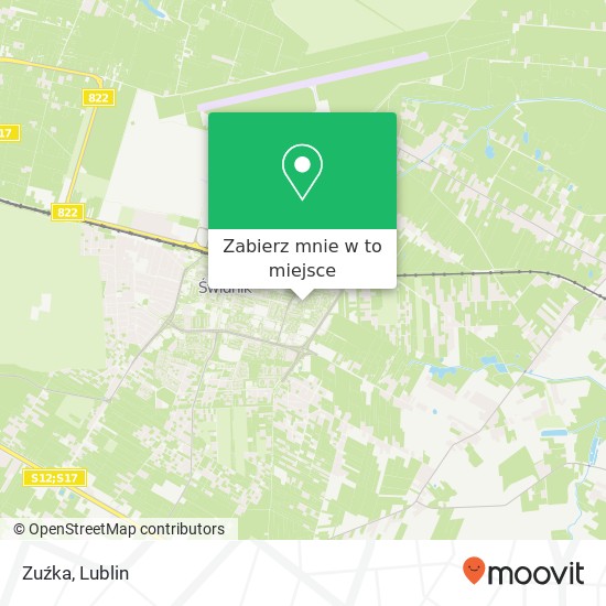 Mapa Zuźka