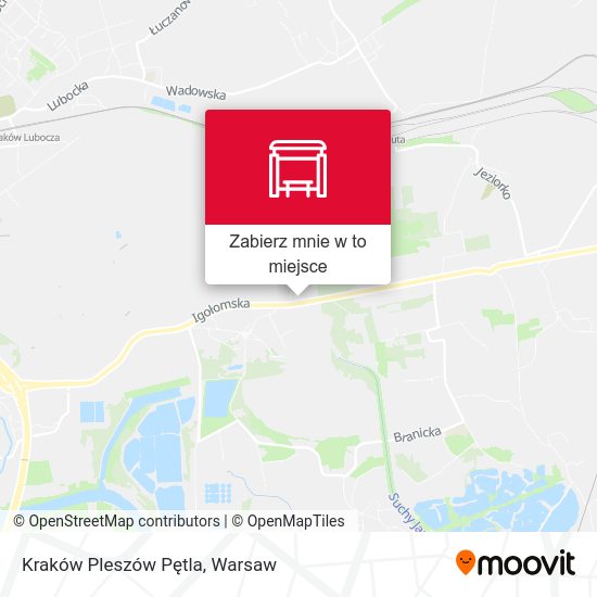 Mapa Kraków Pleszów Pętla