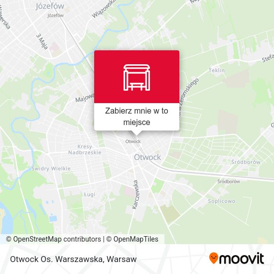 Mapa Otwock Os. Warszawska