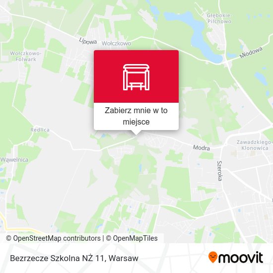 Mapa Bezrzecze Szkolna NŻ 11