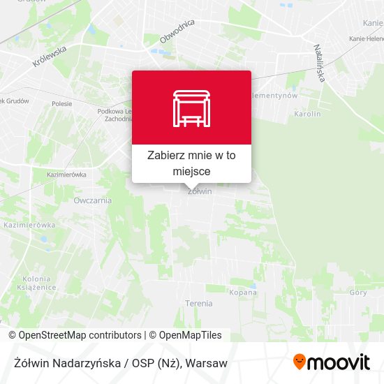 Mapa Żółwin Nadarzyńska / OSP (Nż)