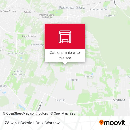 Mapa Żółwin / Szkoła I Orlik