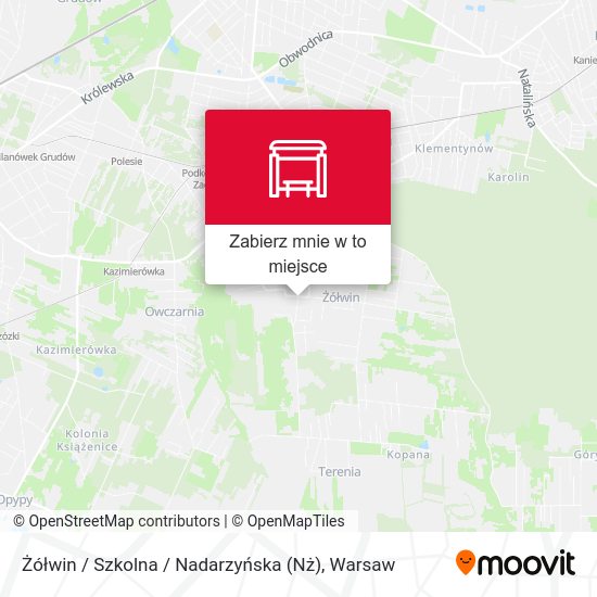 Mapa Żółwin / Szkolna / Nadarzyńska (Nż)