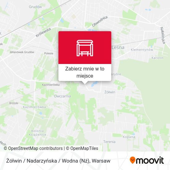 Mapa Żółwin / Nadarzyńska / Wodna (Nż)