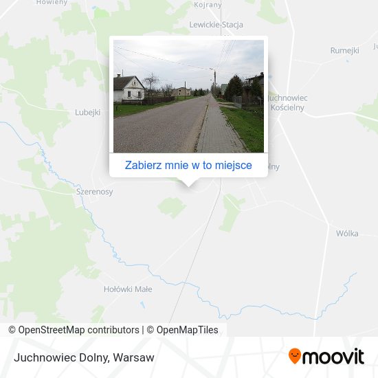 Mapa Juchnowiec Dolny