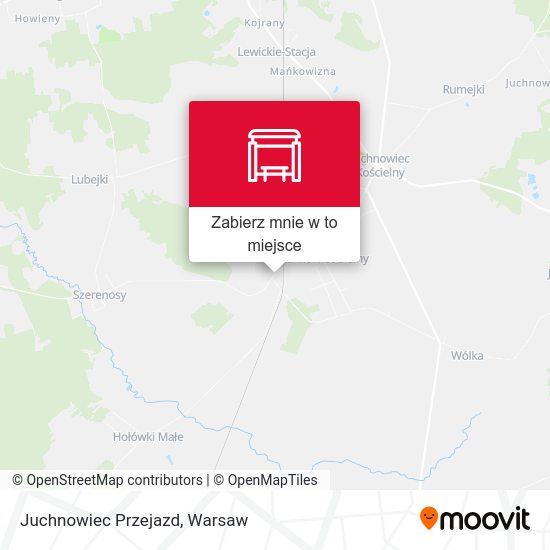 Mapa Juchnowiec Przejazd