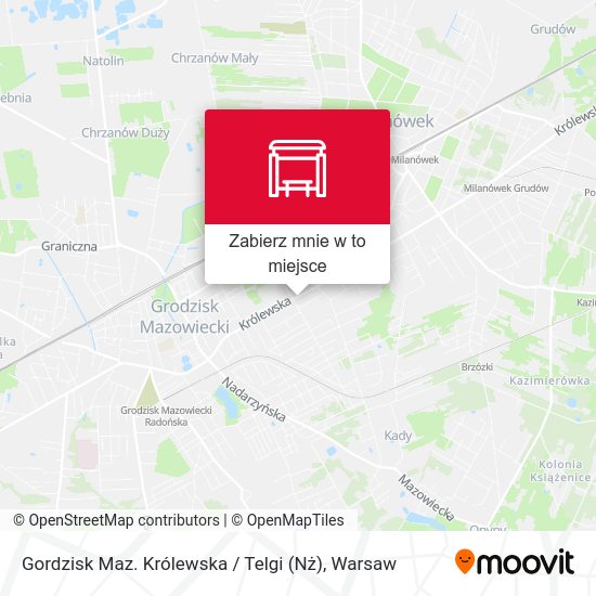 Mapa Gordzisk Maz. Królewska / Telgi (Nż)