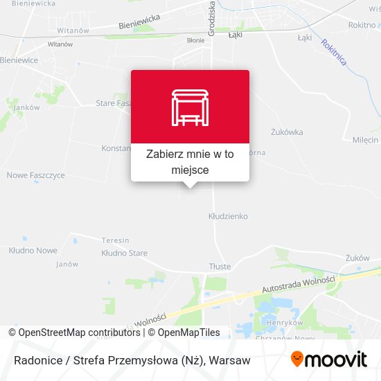 Mapa Radonice / Strefa Przemysłowa (Nż)