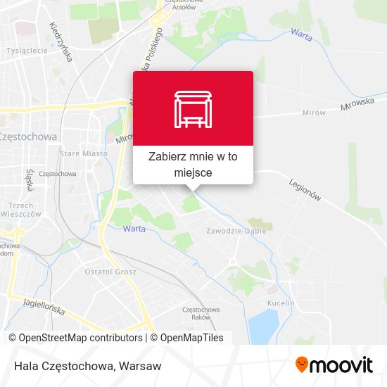 Mapa Hala Częstochowa