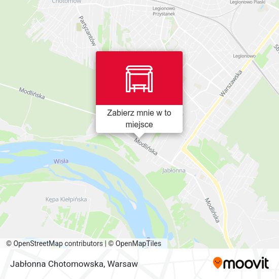 Mapa Jabłonna Chotomowska