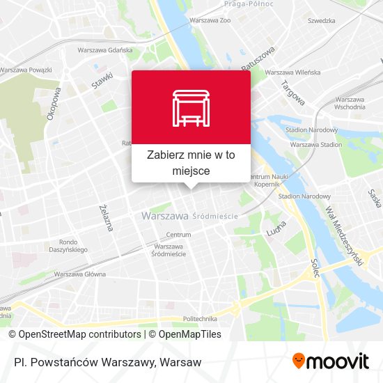 Mapa Pl. Powstańców Warszawy