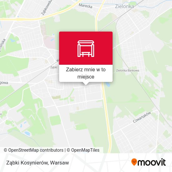 Mapa Ząbki Kosynierów