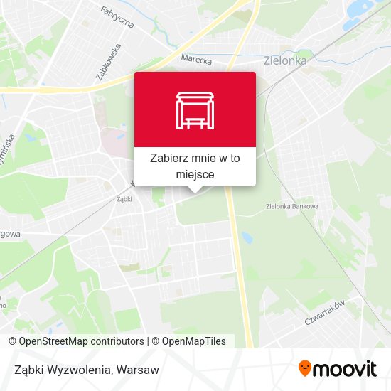 Mapa Ząbki Wyzwolenia