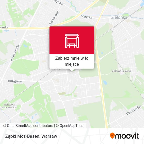 Mapa Ząbki Mcs-Basen