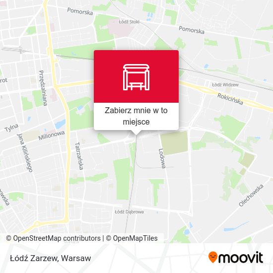 Mapa Łódź Zarzew