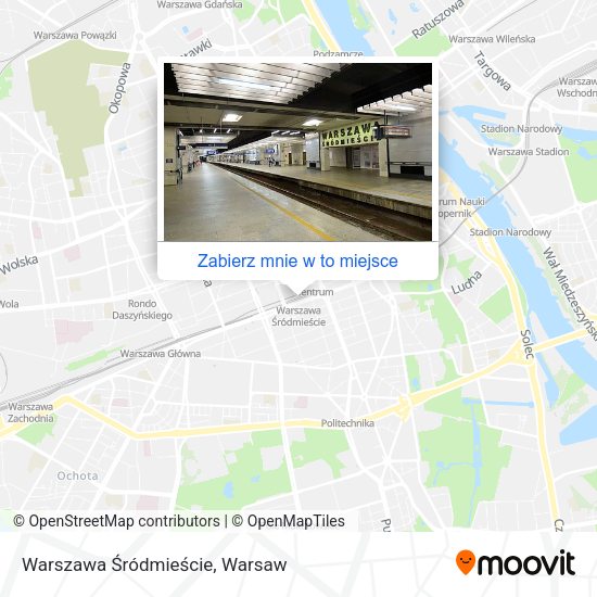 Mapa Warszawa Śródmieście