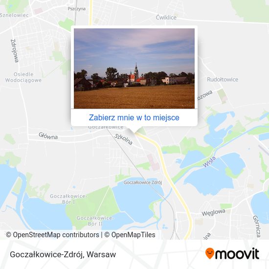 Mapa Goczałkowice-Zdrój