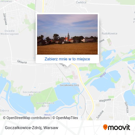 Mapa Goczałkowice-Zdrój