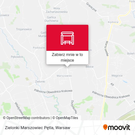 Mapa Zielonki Marszowiec Pętla