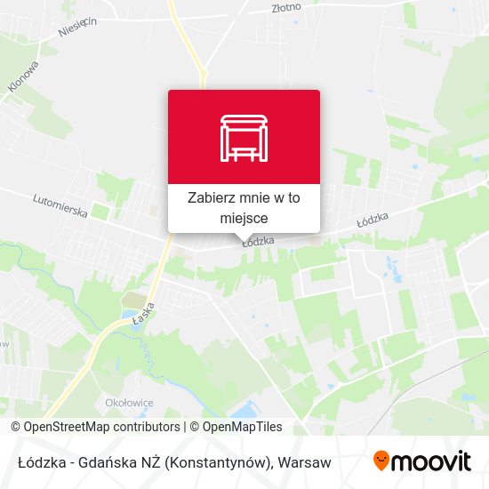 Mapa Łódzka - Gdańska NŻ (Konstantynów)