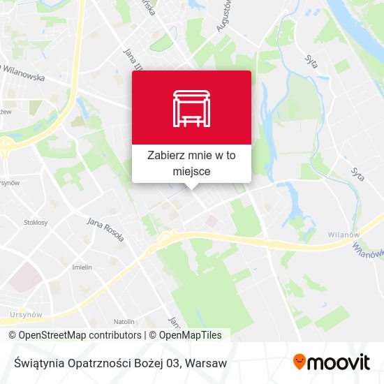 Mapa Świątynia Opatrzności Bożej