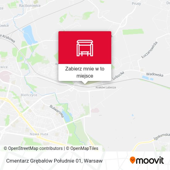 Mapa Cmentarz Grębałów Południe 01