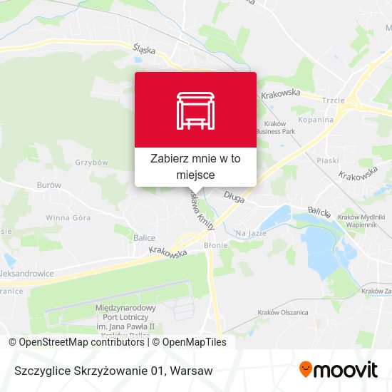 Mapa Szczyglice Skrzyżowanie 01