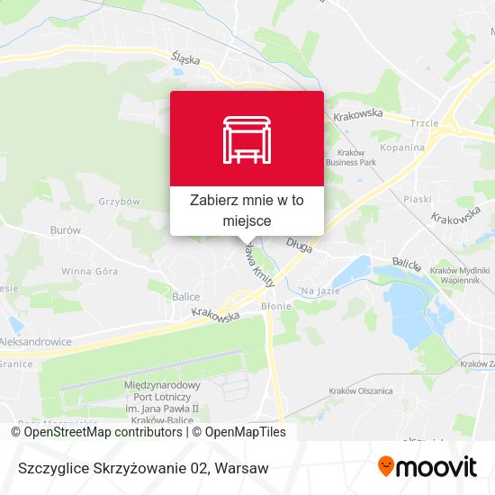 Mapa Szczyglice Skrzyżowanie 02