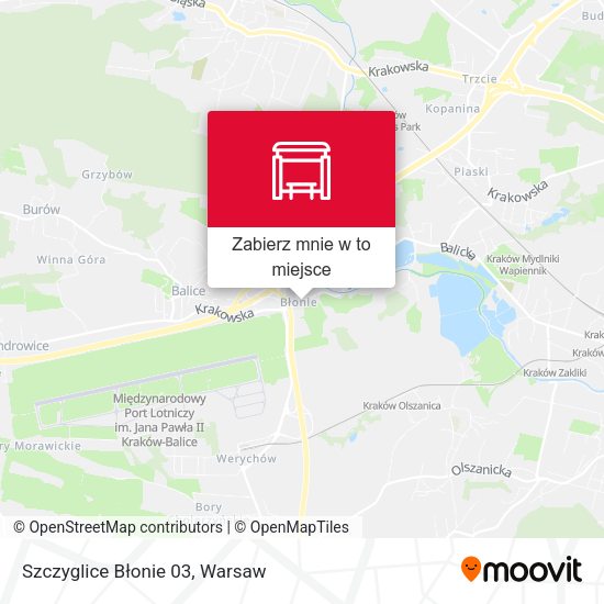 Mapa Szczyglice Błonie