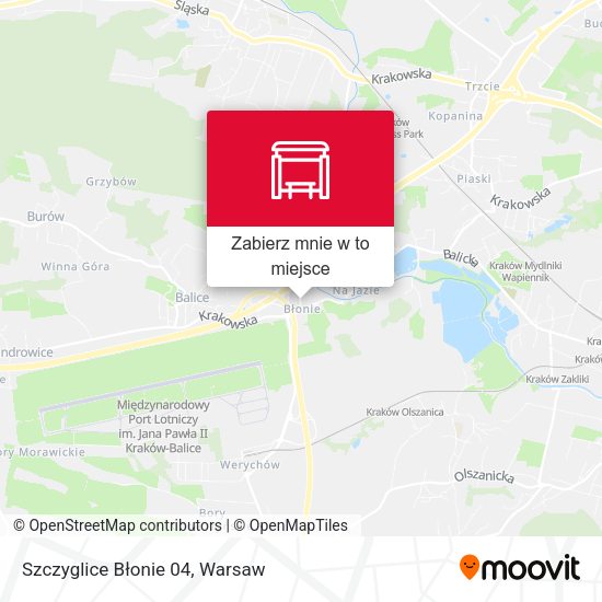 Mapa Szczyglice Błonie