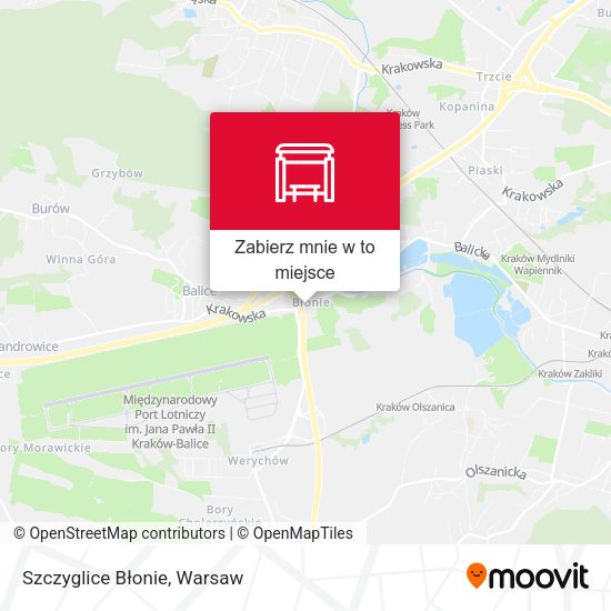 Mapa Szczyglice Błonie