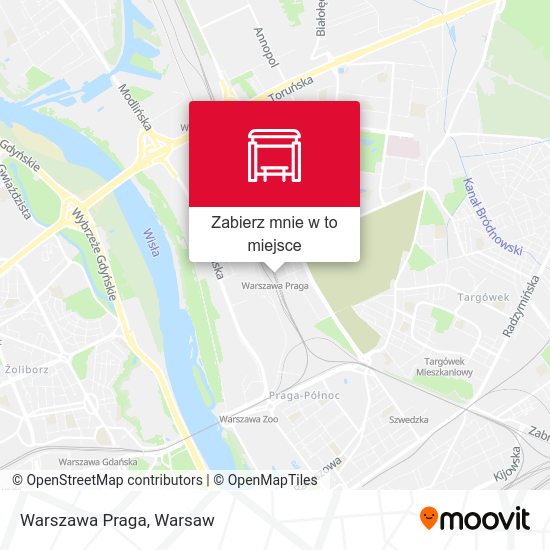 Mapa Warszawa Praga