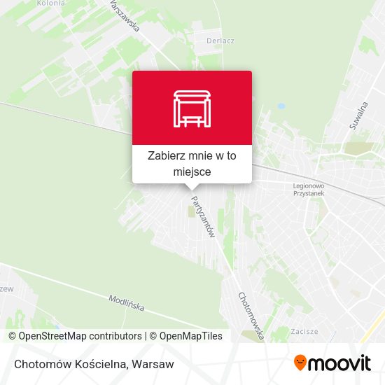 Mapa Chotomów Kościelna