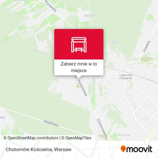 Mapa Chotomów Kościelna