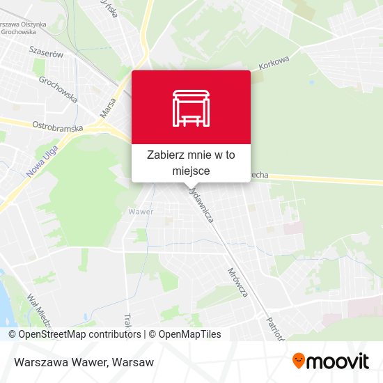 Mapa Warszawa Wawer