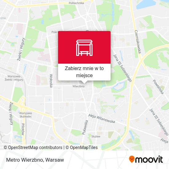 Mapa Metro Wierzbno