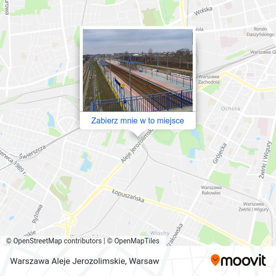 Mapa Warszawa Aleje Jerozolimskie