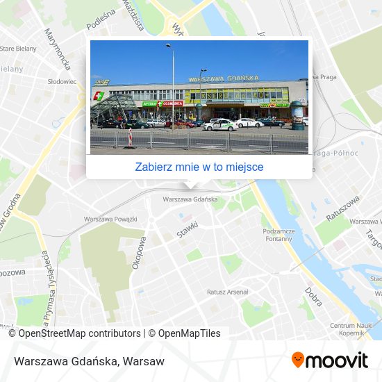 Mapa Warszawa Gdańska