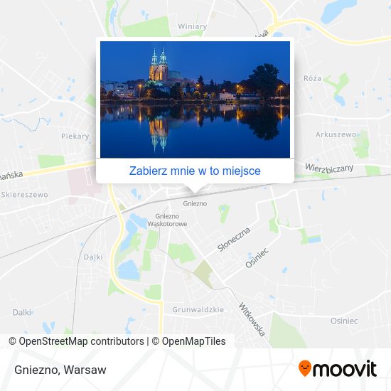 Mapa Gniezno