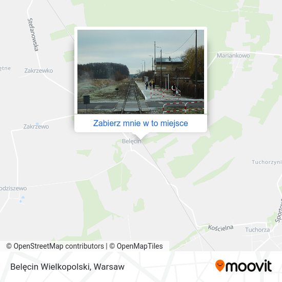 Mapa Belęcin Wielkopolski