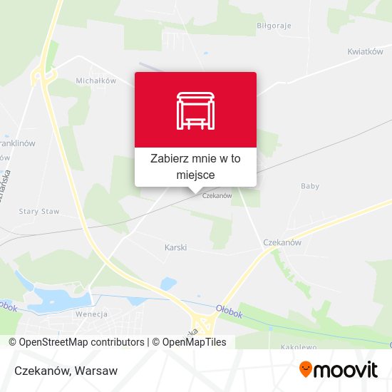 Mapa Czekanów