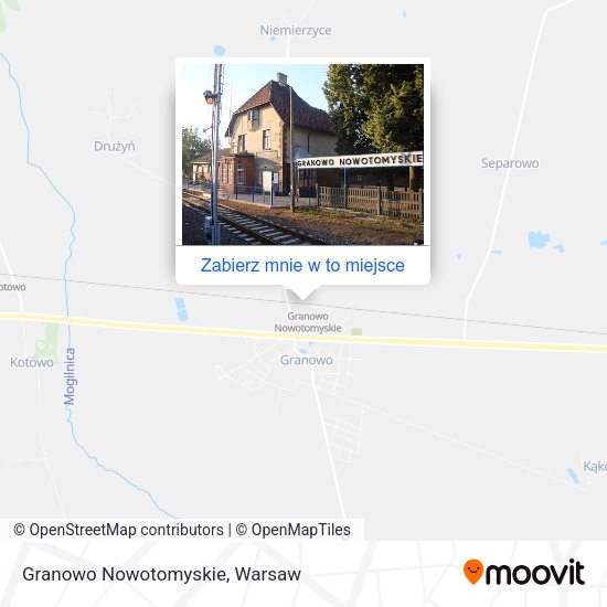 Mapa Granowo Nowotomyskie