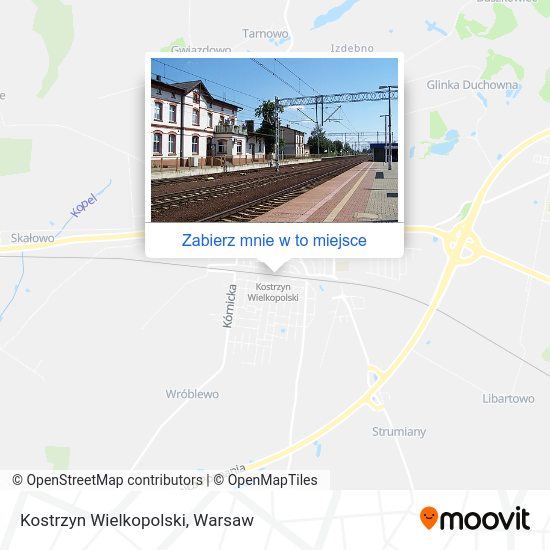 Mapa Kostrzyn Wielkopolski