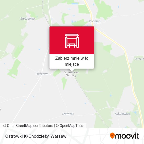 Mapa Ostrówki K/Chodzieży