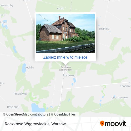 Mapa Roszkowo Wągrowieckie